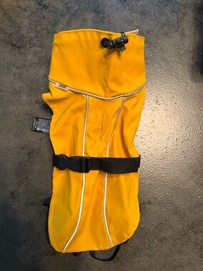 Zara Yellow Dog Rain Slicker w/ Black Gingham-Lining